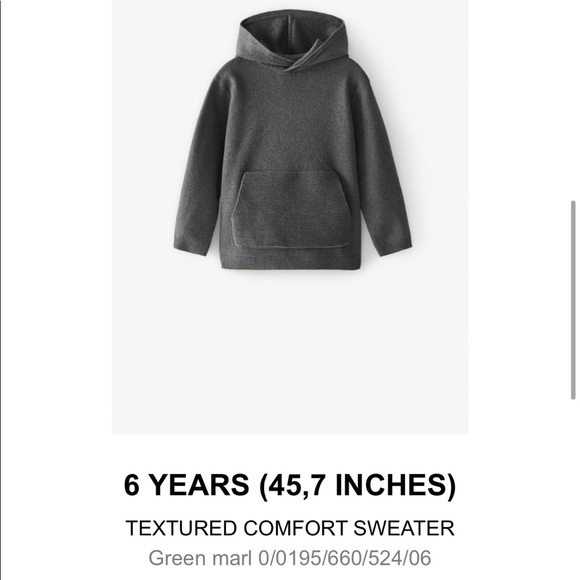 Zara textured comfort sweater, size 6 - Picture 2 of 10